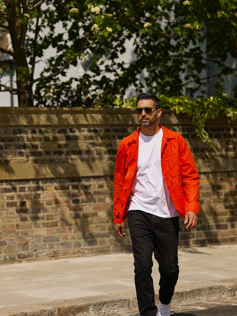 Waxed Lightweight Workers Jacket 2026 Blaze Orange