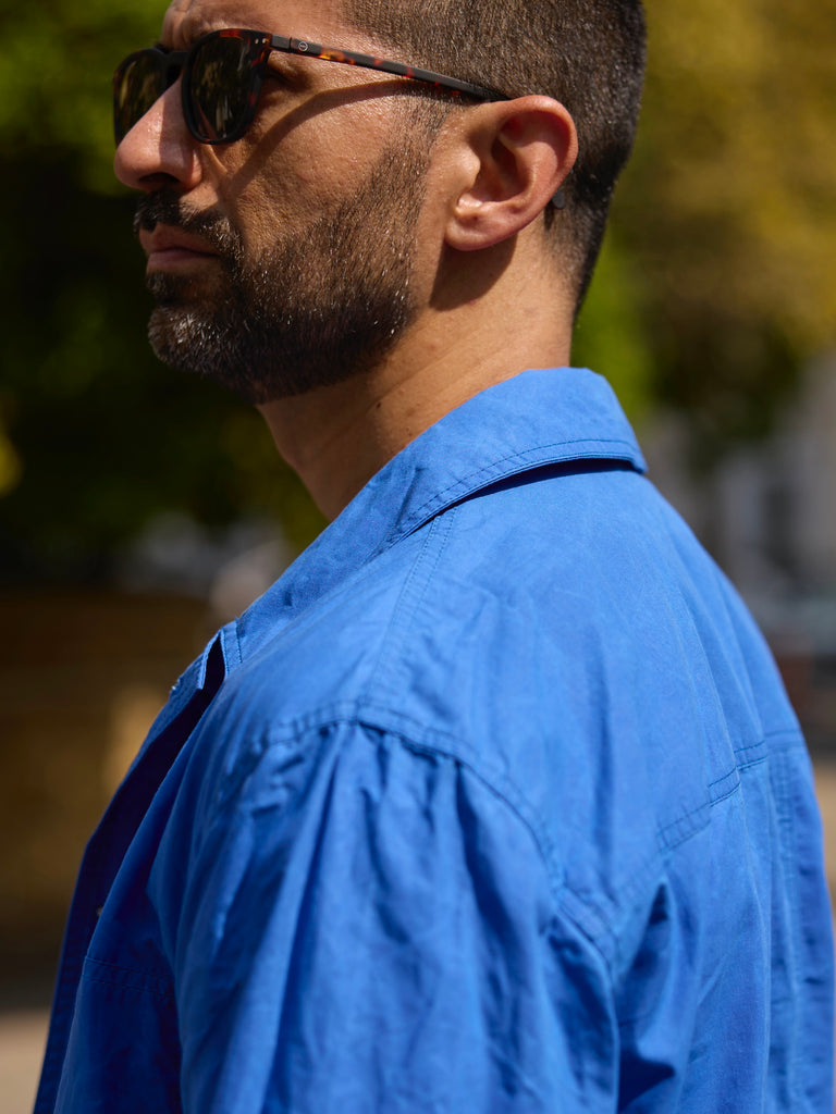 Waxed Lightweight Workers Jacket 2026 Cornflower Blue