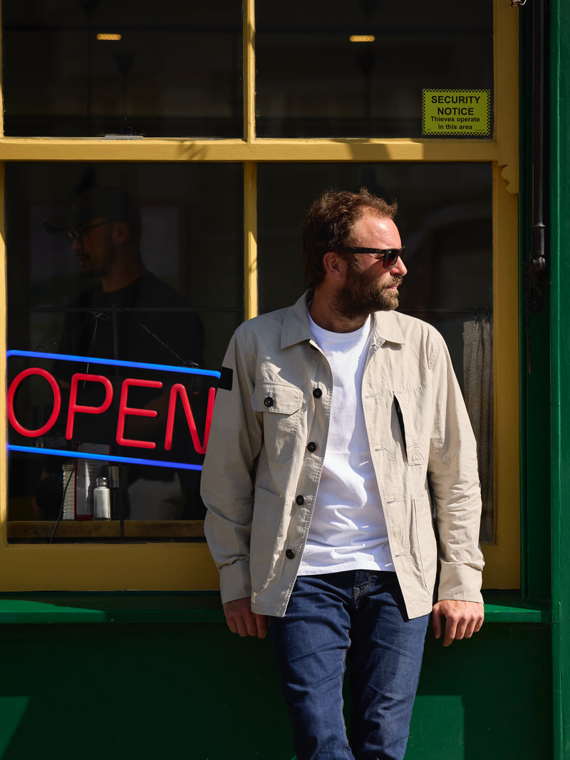 Waxed Lightweight Workers Jacket 2026 Bath Stone