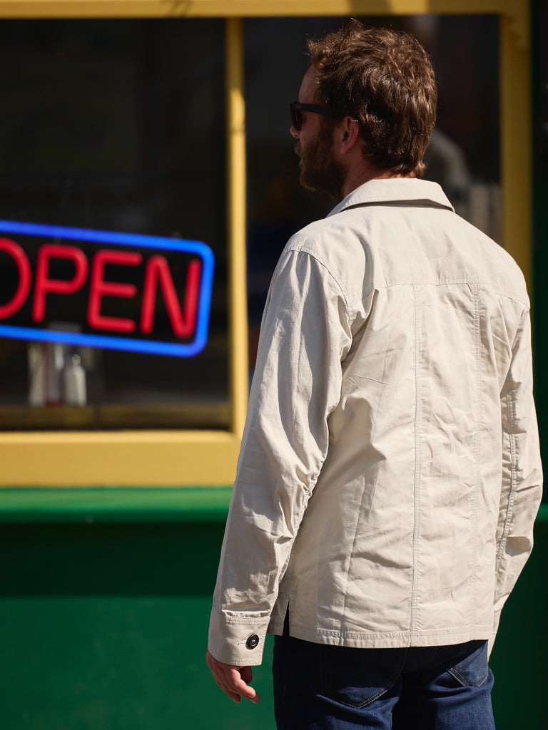 Waxed Lightweight Workers Jacket 2026 Bath Stone