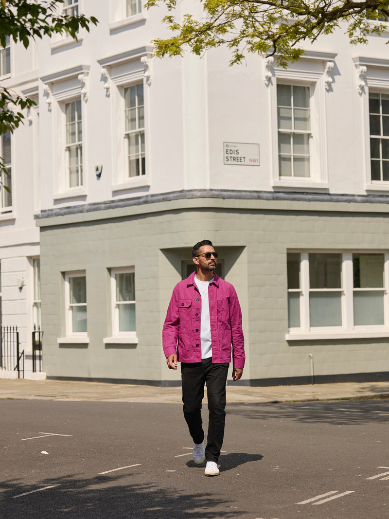 Waxed Lightweight Workers Jacket 2026 Fuchsia Pink