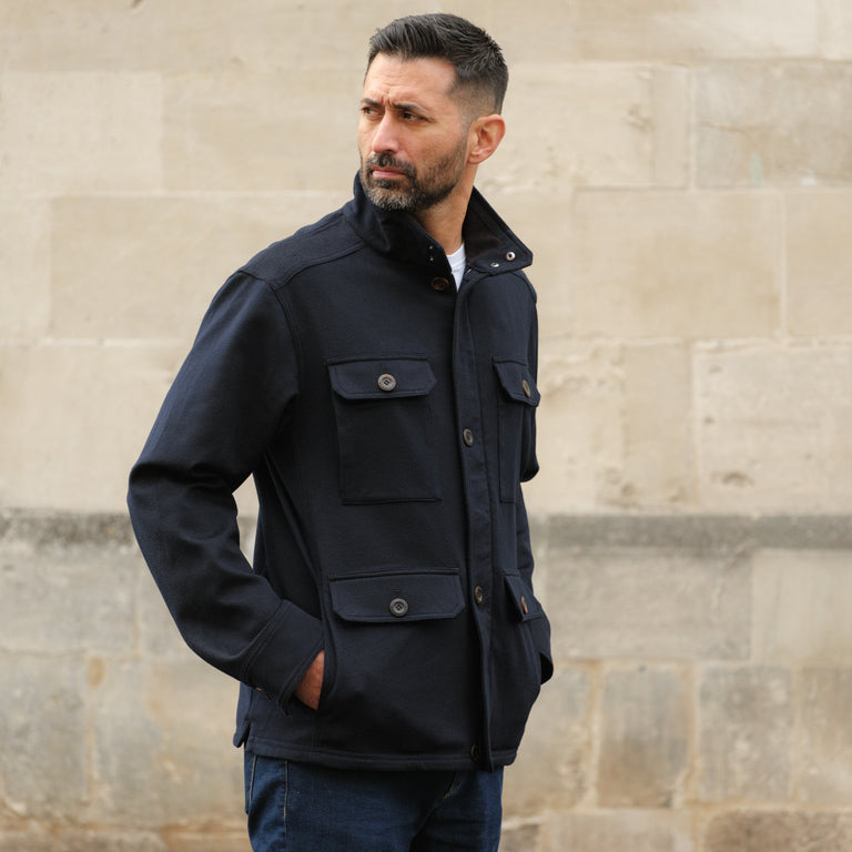 Cashmere Field Jacket 2026 Classic Navy