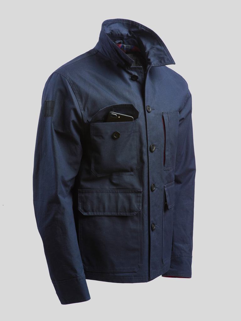 Waxed Woodland Workers Jacket 2025 Navy Blue