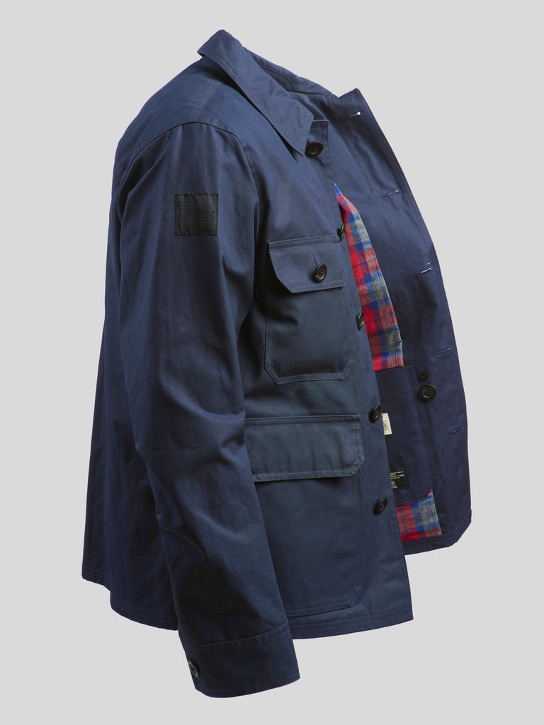 Waxed Woodland Workers Jacket 2025 Navy Blue