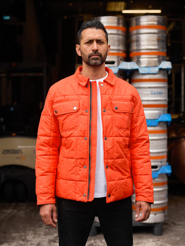 Quilted Winter Workers Jacket 2026 Blaze Orange