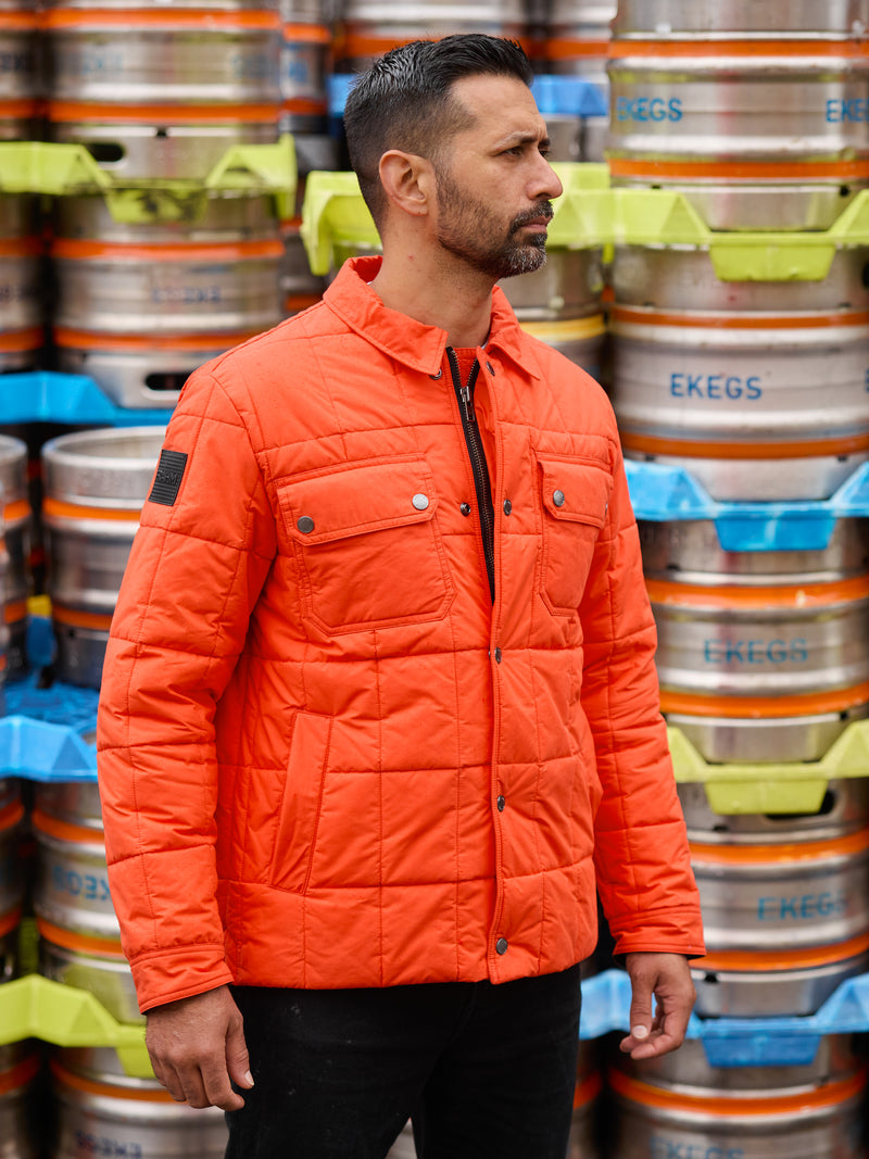 Quilted Winter Workers Jacket 2026 Blaze Orange