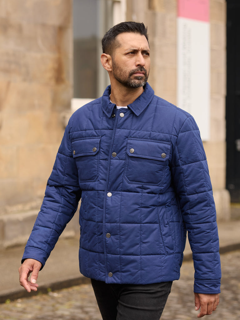 Quilted Winter Workers Jacket 2026 Dark Navy