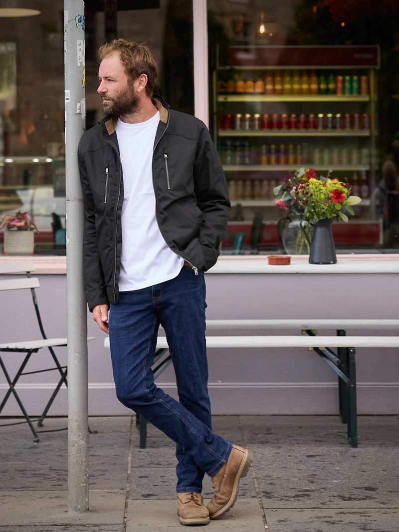 Quilted Harrington Racer Jacket 2026 Black