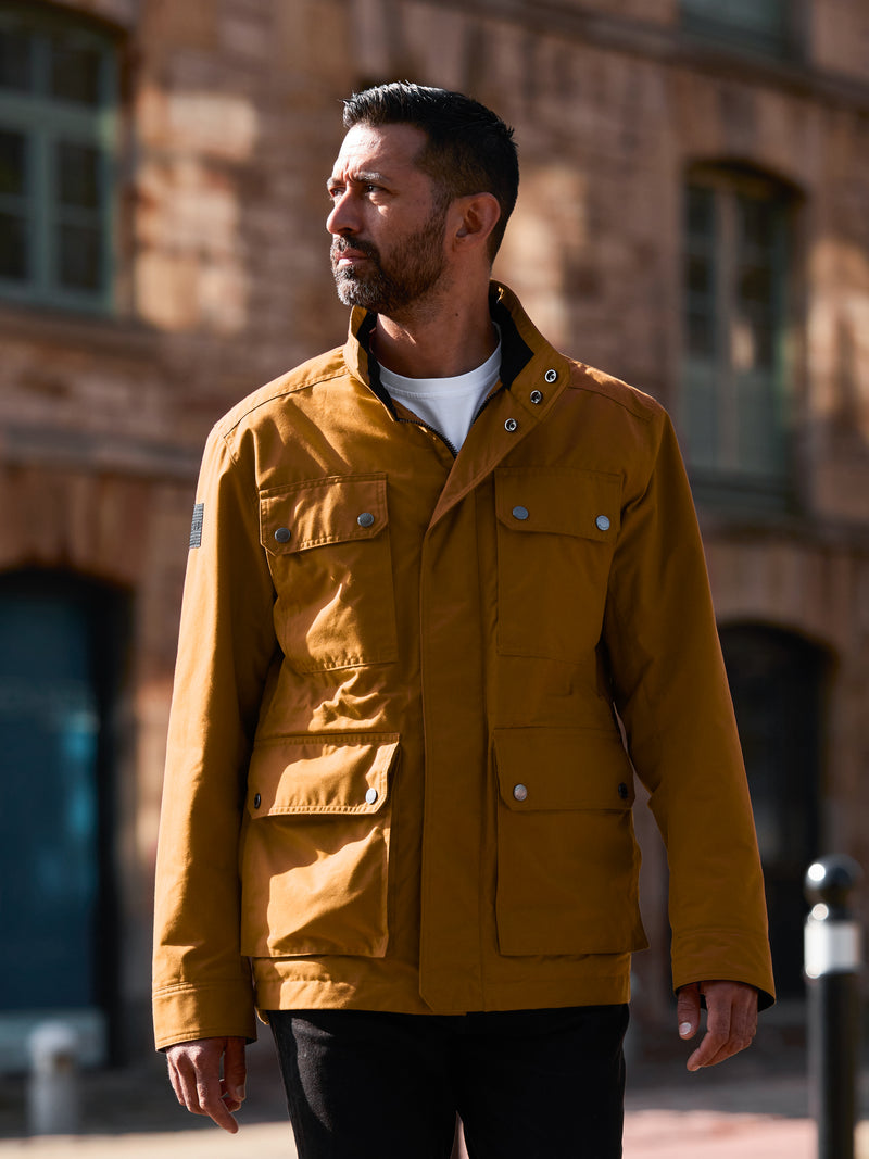 Waxed Quilted Field Jacket 2026 Honey Tan
