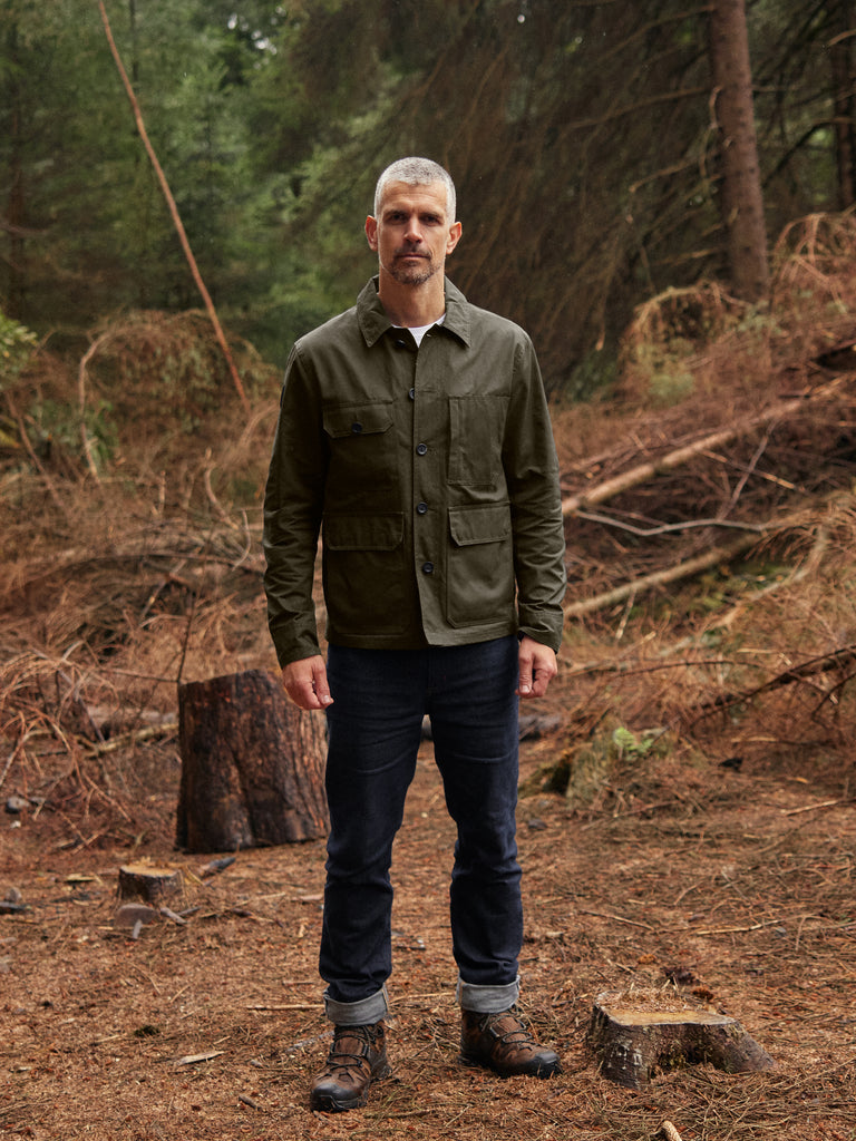 Waxed Woodland Workers Jacket 2026 Military Green