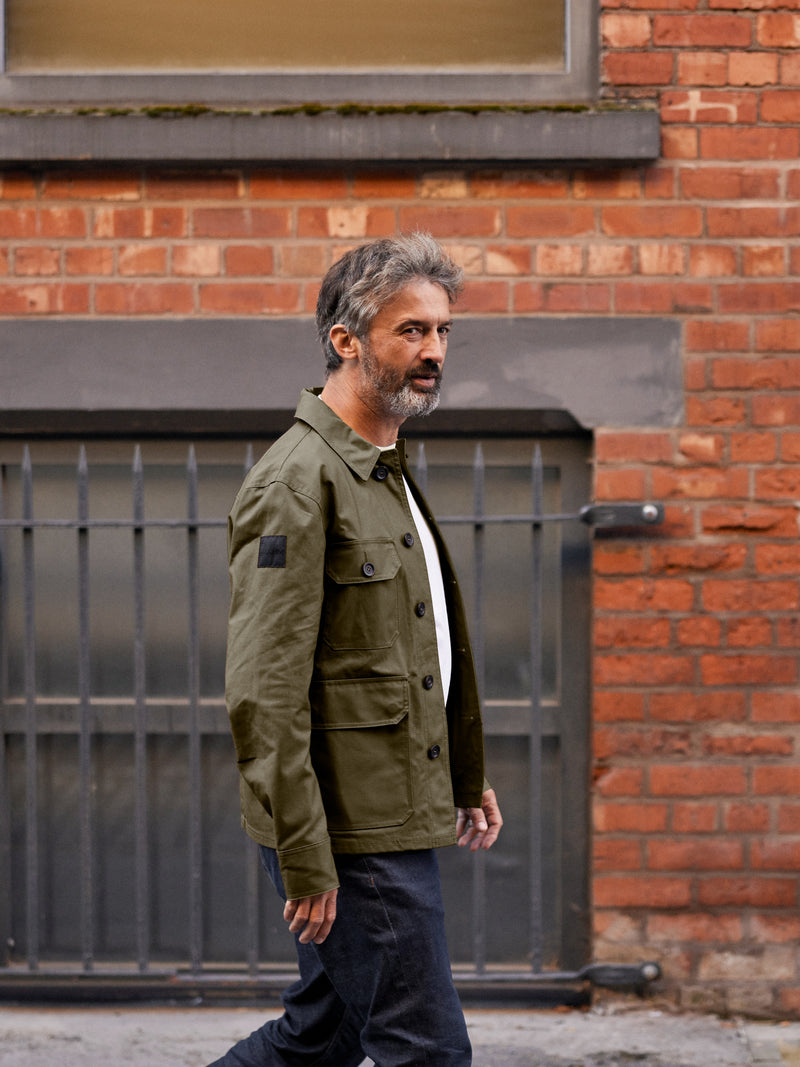 Waxed Woodland Workers Jacket 2026 Military Green