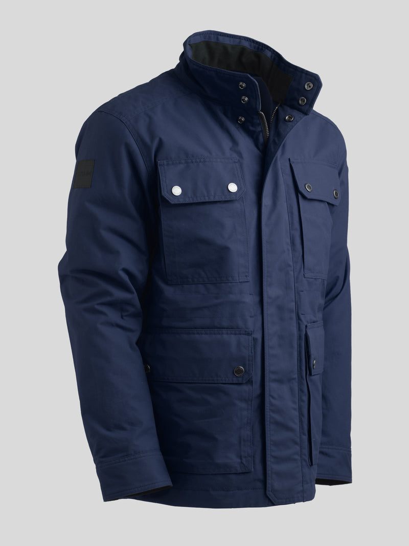 Waxed Quilted Field Jacket 2026 Classic Navy