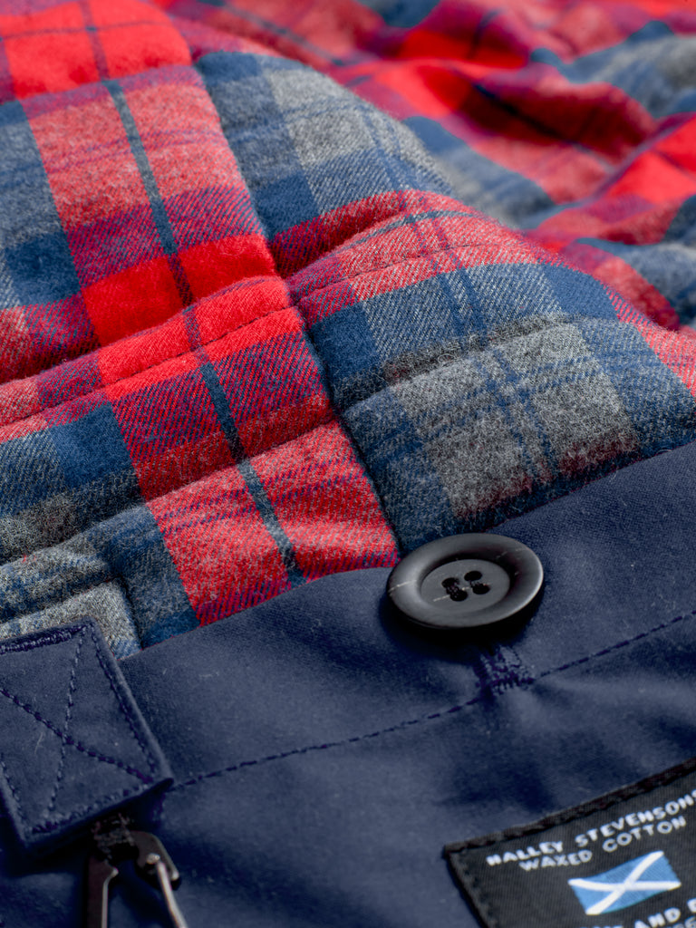 Waxed Quilted Field Jacket 2026 Classic Navy