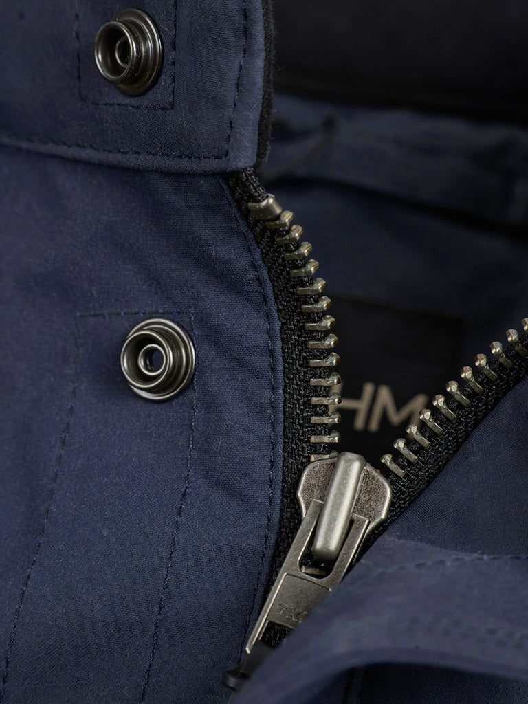 Waxed Quilted Field Jacket 2026 Classic Navy