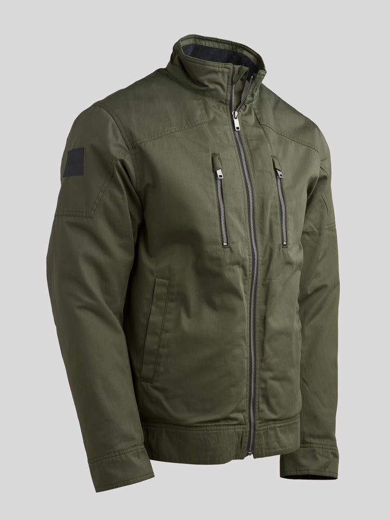 Quilted Harrington Racer Jacket 2026 Sage Green