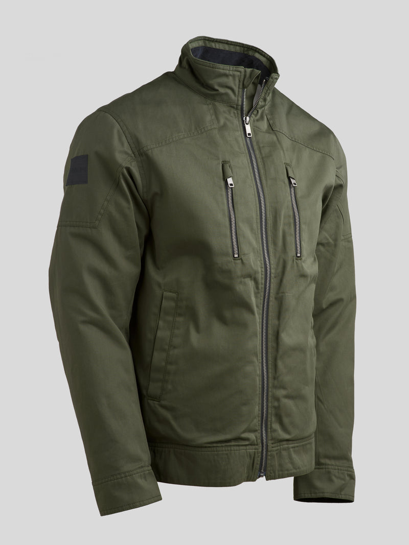 Quilted Harrington Racer Jacket 2026 Sage Green