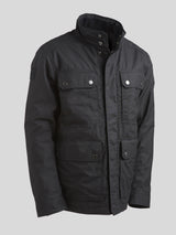 Waxed Quilted Field Jacket 2026 Black