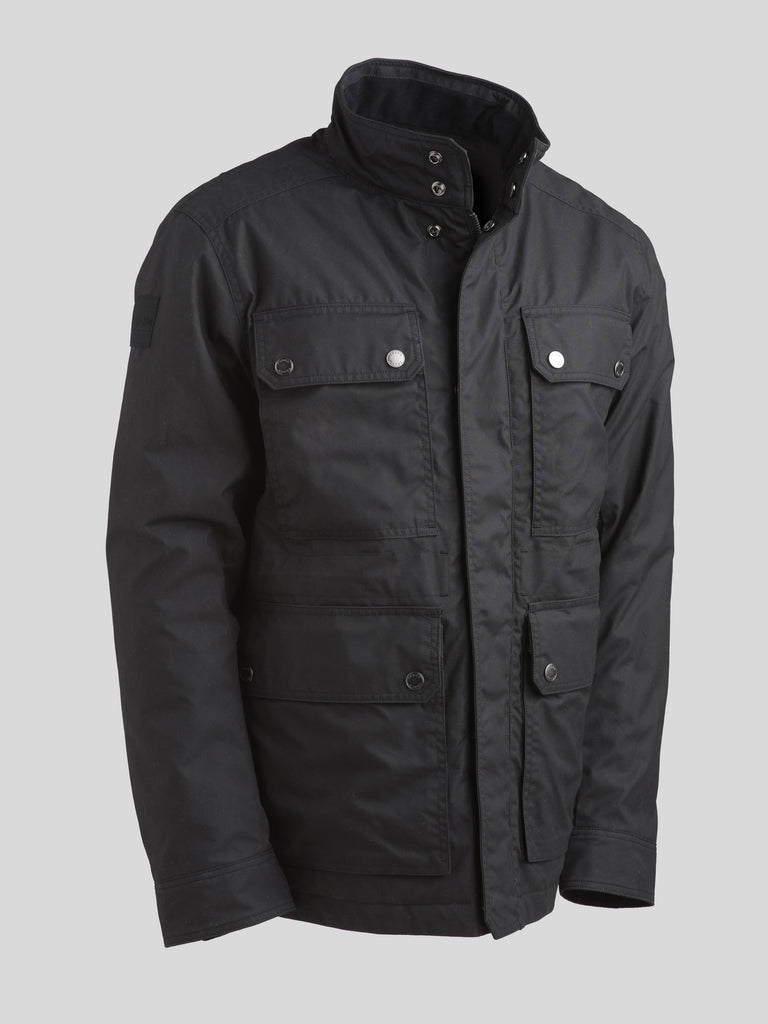 Waxed Quilted Field Jacket 2026 Black