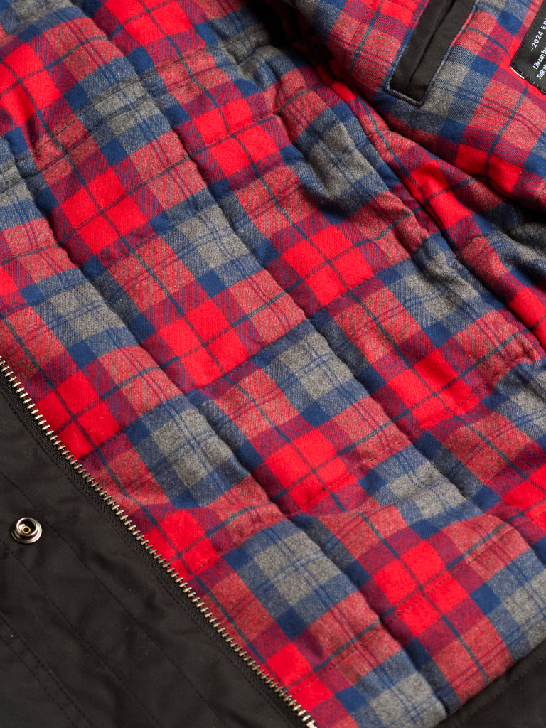 Waxed Quilted Field Jacket 2026 Black