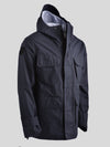 Waxed Hooded Field Coat 2026 Dark Blue