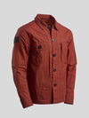 Waxed Lightweight Worker's Jacket Terracotta Red